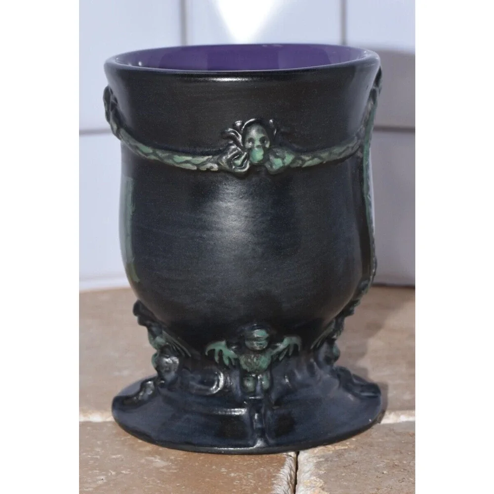 Disney Parks The Haunted Mansion Plaque Ceramic Pedestal Coffee Mug Cup